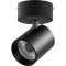 Черный накладной светодиодный поворотный спот 35Вт 24° 3000К 3176Лм CRI90 Alta Base Lightstar A5437SO