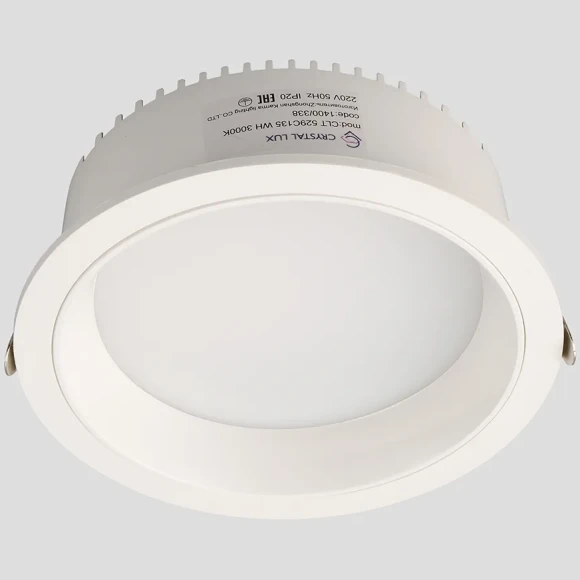 Светильник встраиваемый Crystal Lux CLT 529C135 WH 3000K 1400/338