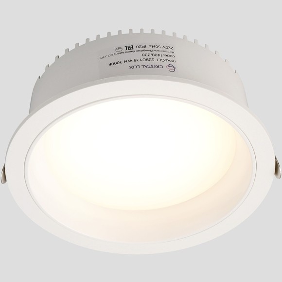 Светильник встраиваемый Crystal Lux CLT 529C135 WH 3000K 1400/338