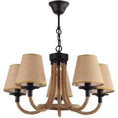 Люстра подвесная Freya FR4402-PL-05-GB Corda под лампы 5xE14 60W Люстра подвесная Freya FR4402-PL-05-GB Corda под лампы 5xE14 60W