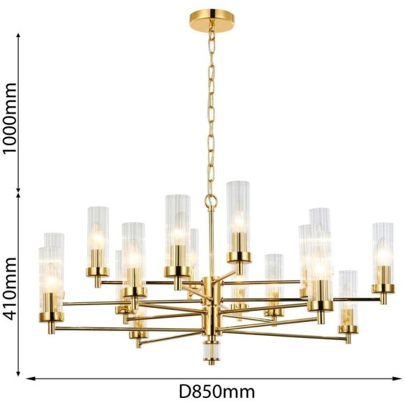 Подвесная люстра Aesthetic 2673-16P Подвесная люстра Aesthetic 2673-16P