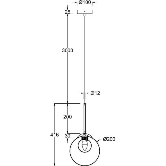 Подвесной светильник Maytoni MOD521PL-01G3 Подвесной светильник Maytoni MOD521PL-01G3