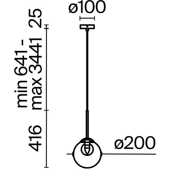 Подвесной светильник Maytoni MOD521PL-01G3 Подвесной светильник Maytoni MOD521PL-01G3