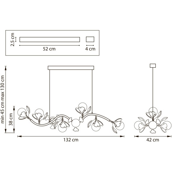 Люстра подвесная Ceramo BW Lightstar 799087 Люстра подвесная Ceramo BW Lightstar 799087