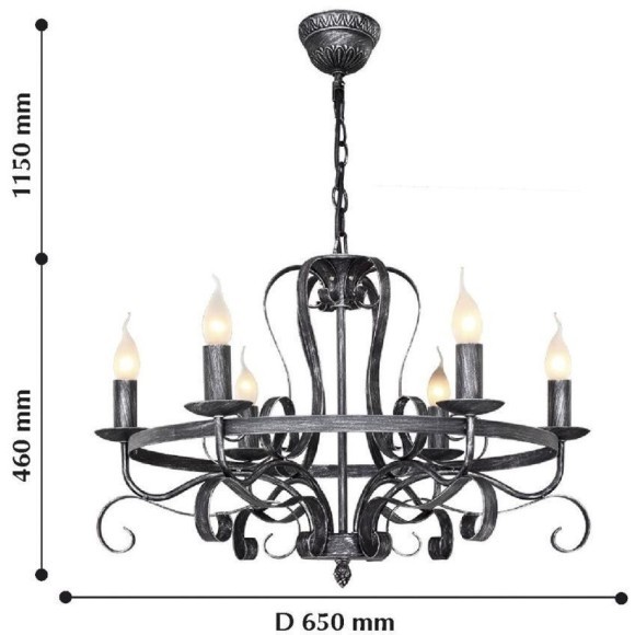 Подвесная люстра Palermo 2162-6P