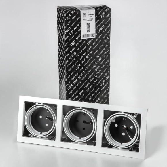 Встраиваемый светильник Lightstar 214130 Cardano под лампы 3xAR111 150W Встраиваемый светильник Lightstar 214130 Cardano под лампы 3xAR111 150W