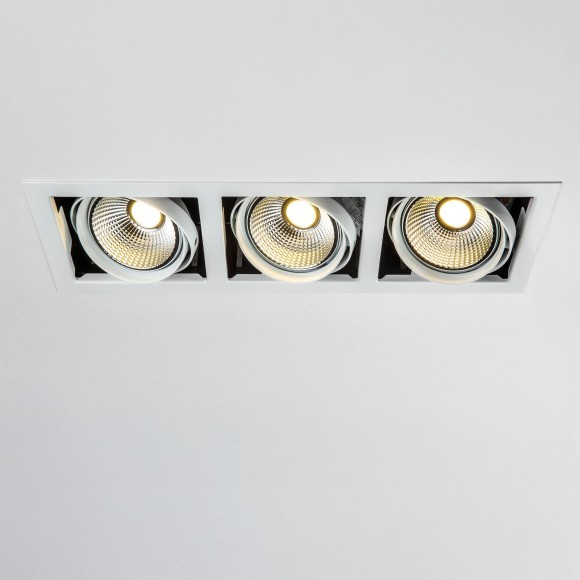 Встраиваемый светильник Lightstar 214130 Cardano под лампы 3xAR111 150W Встраиваемый светильник Lightstar 214130 Cardano под лампы 3xAR111 150W