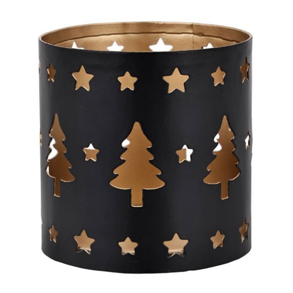 422062 Подсвечник LUGAIT, 75х80х75 мм, сталь, черный, золотой 422062 Подсвечник LUGAIT, 75х80х75 мм, сталь, черный, золотой