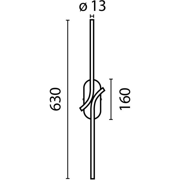 Настенный светильник (бра) Maytoni MOD256WL-L5BS3K3