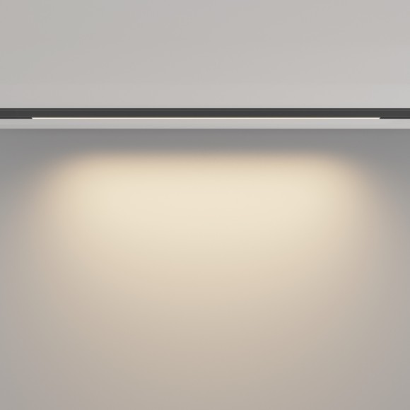 TR190-1-10W3K-B Ультратонкий трековый диммируемый по TRIAC 0/1-10V магнитный светодиодный светильник Maytoni Levity CRI90+ 3000К 720Лм 100° 10Вт