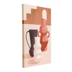 423113 JERANTUT Картина на холсте L400 B27 H600, дерево, терракотовый, бежевый 423113 JERANTUT Картина на холсте L400 B27 H600, дерево, терракотовый, бежевый