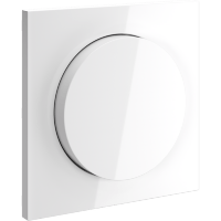 Накладка для светорегулятора поворотно-нажимного, S70 (белый глянцевый)