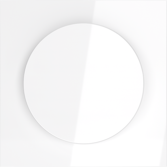 Накладка для светорегулятора поворотно-нажимного, S70 (белый глянцевый) Накладка для светорегулятора поворотно-нажимного, S70 (белый глянцевый)