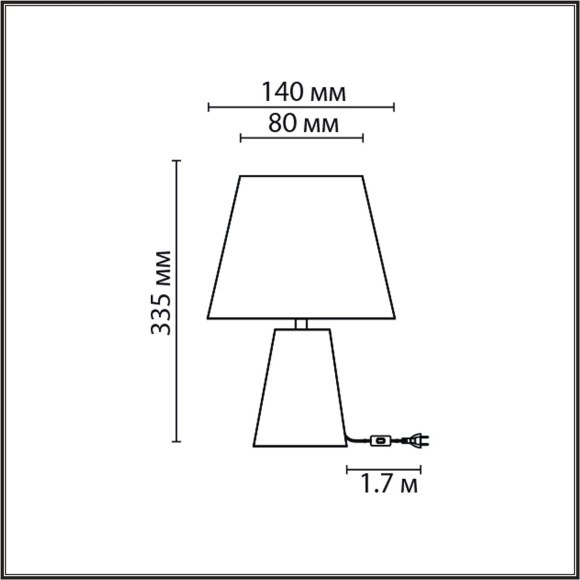 8142/1T MODERNI LN25 бежевый/коричневый, керамика/текстиль Настольная лампа Е27 1*60W 220V TERAZIO