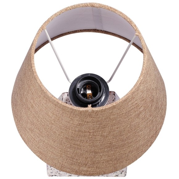 8142/1T MODERNI LN25 бежевый/коричневый, керамика/текстиль Настольная лампа Е27 1*60W 220V TERAZIO