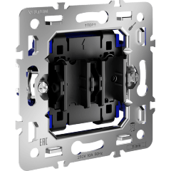 Механизм выключателя двухклавишного 10А, S70