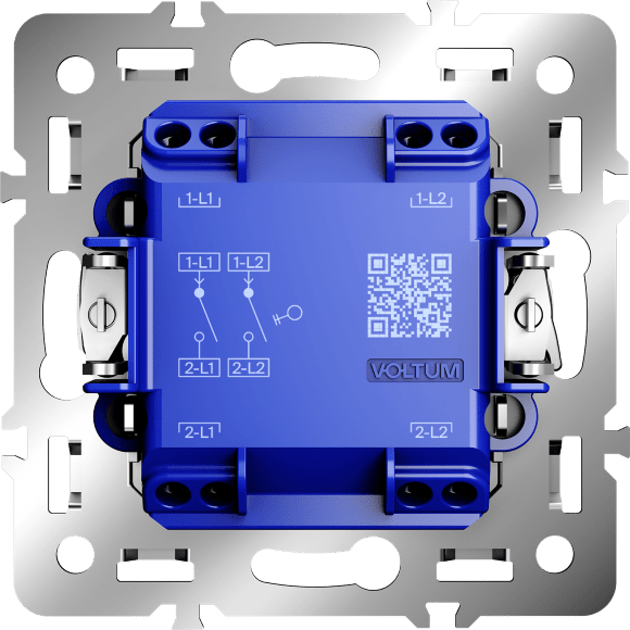 Механизм выключателя двухклавишного 10А, S70