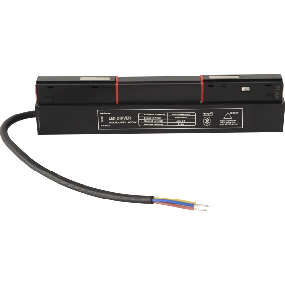 CLT 0.203 08 BL SMART 1408/140 Внутренний черный SMART драйвер мощностью 100Вт, 220=>48V, Bluetooth 4.0, SMART LIFE TUYA, регулировка цветности и яркости, голосовое управление через приложение или хаб