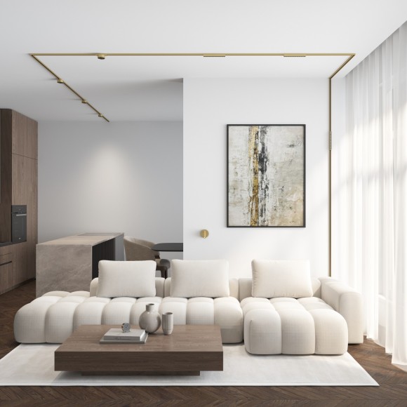 DK5771-SB Трековый магнитный светодиодный светильник Denkirs Shine 48V CRI90+ 3000К 790Лм 24° 10Вт DK5771-SB Трековый магнитный светодиодный светильник Denkirs Shine 48V CRI90+ 3000К 790Лм 24° 10Вт