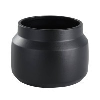 428145 PARKENT Кашпо с пластиковой подставкой H155 черный минимализм
