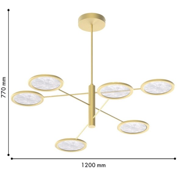 Потолочная люстра Imma 4374-6P