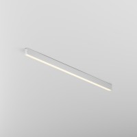 Maytoni LL311037 Накладной белый линейный LED-светильник длиной 150 см в стиле хай-тек, 30 Вт, 3000К, 2250 лм, 120°, 220В, белый алюминий, акриловый рассеиватель. Комплектация: профиль, LED лента, блок питания, рассеиватель