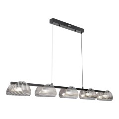 LSP-7507 Lussole ИСЛИП Линейно-подвесной светильник чёрный с серым акриловым рассеивателем, LED 26 Вт, 4000 К, 2300 Лм, IP20 LSP-7507 Lussole ИСЛИП Линейно-подвесной светильник чёрный с серым акриловым рассеивателем, LED 26 Вт, 4000 К, 2300 Лм, IP20