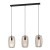 900503 BAJAZZARA Подвесной потолочный светильник с 3 лампами E27, 3x40Вт, L890 H1100 B190, сталь, черный/дерево