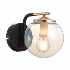 SLE106901-01 Светильник настенный Черный/Янтарный E14 1*40W LITERNO SLE106901-01 Светильник настенный Черный/Янтарный E14 1*40W LITERNO