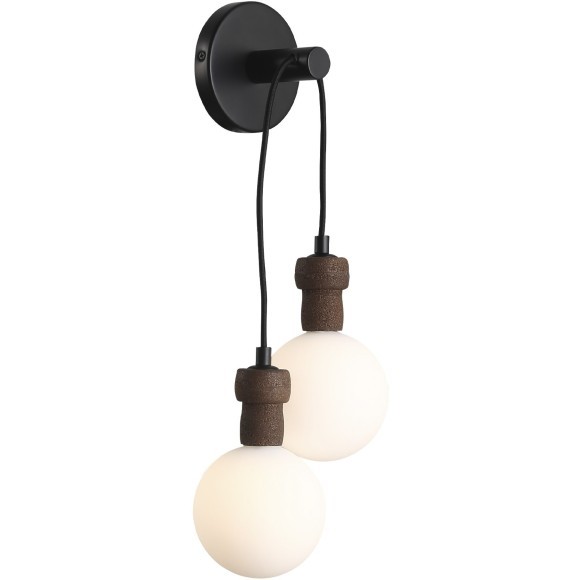 SL6226.411.02 Светильник настенный ST-Luce Черный/Белый G9 2*5W 4000K CORK