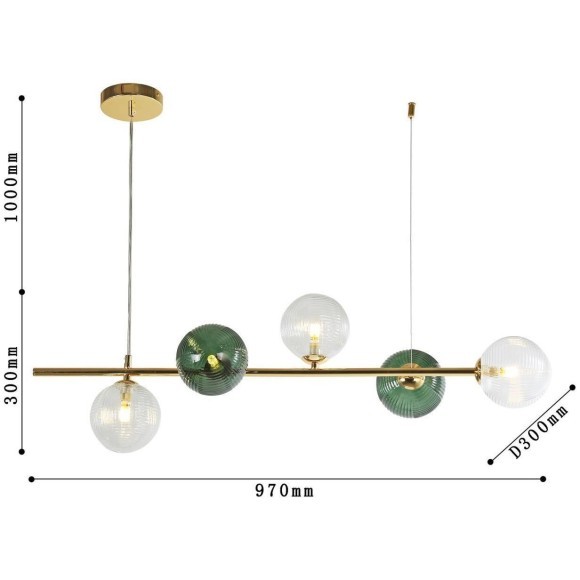 Подвесной светильник линейный Favourite 4035-5P Infilato под лампы 5xG9 5W Подвесной светильник линейный Favourite 4035-5P Infilato под лампы 5xG9 5W