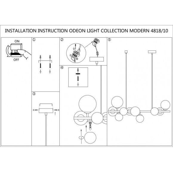 Подвесная люстра Tovi 4818/10