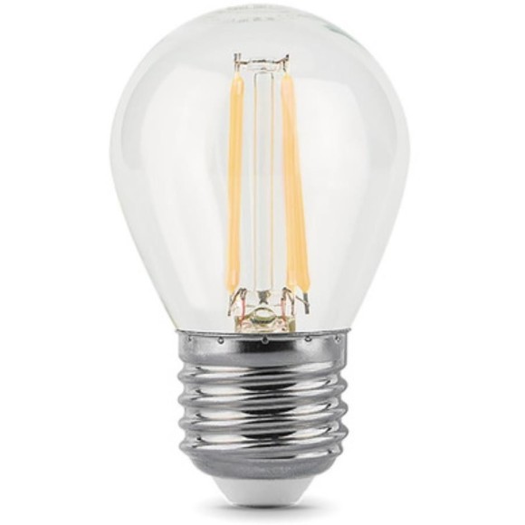 105802205 Лампа Gauss LED Filament Шар E27 5W 450lm 4100K 1/10/50