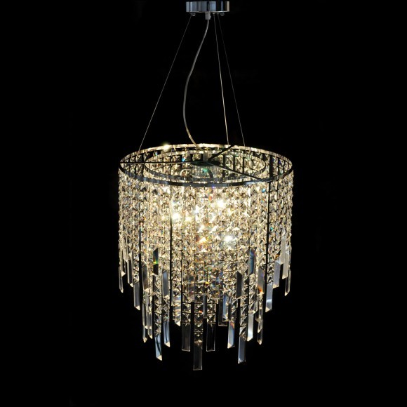 Хрустальная подвесная люстра Lumina Deco Zucchero LDP 2159-350 CHR Хрустальная подвесная люстра Lumina Deco Zucchero LDP 2159-350 CHR