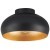 900554 Потолочный светильник MOGANO 2, 1x40W(E27), ?280, сталь, черный, золотой