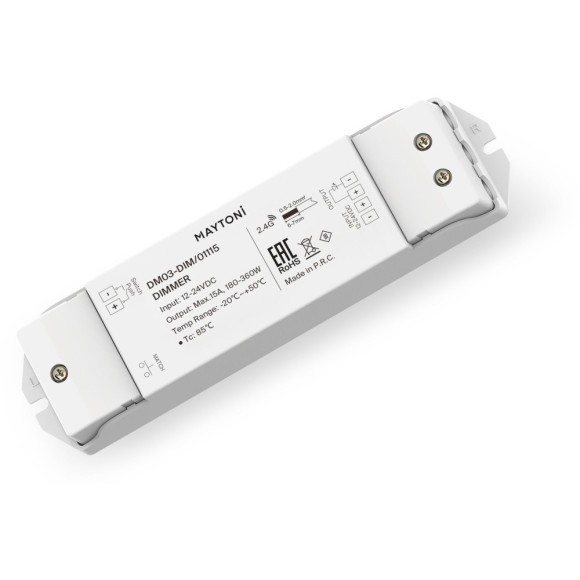 Диммер для монохромной светодиодной ленты 180Вт/360Вт 01115 Диммер для монохромной светодиодной ленты 180Вт/360Вт 01115