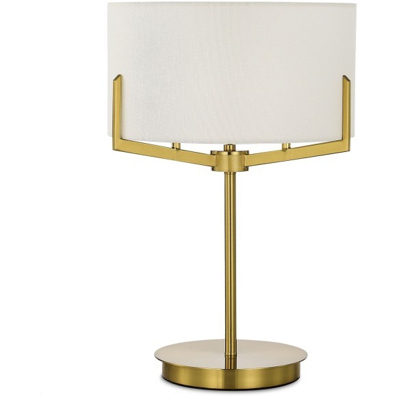 SLE3010-304-02 Светильник настольный Латунь/Белый E27 2*60W LINTON SLE3010-304-02 Светильник настольный Латунь/Белый E27 2*60W LINTON