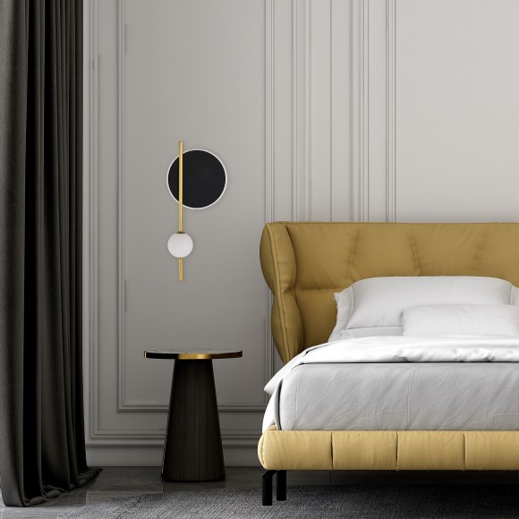 SL6507.431.02 Светильник настенный ST-Luce Шампань, Черный/Белый LED 1+1*9+4W 4000K DALI SL6507.431.02 Светильник настенный ST-Luce Шампань, Черный/Белый LED 1+1*9+4W 4000K DALI