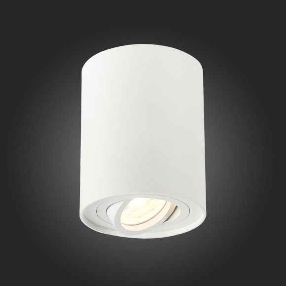 ST108.517.01 Светильник потолочный Белый GU10 1*50W  IP20 D98xH124 220V Без ламп Накладные светильники