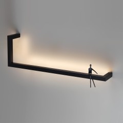 7153/14WL Настенный светодиодный светильник-полка с декор. съемным человечком 14Вт 1200лм 3000K Odeon Light GRAFIC 7153/14WL Настенный светодиодный светильник-полка с декор. съемным человечком 14Вт 1200лм 3000K Odeon Light GRAFIC