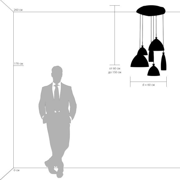 Каскадный подвесной светильник SIMPLE LIGHT 810160 Каскадный подвесной светильник SIMPLE LIGHT 810160