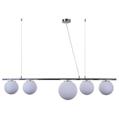 Подвесной светильник Lumina Deco Baristica LDP 6012-5 CHR+WT Подвесной светильник Lumina Deco Baristica LDP 6012-5 CHR+WT