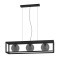 390215 ARANGONA Люстра потолочная с тремя лампами E27, 220V, металл, стекло, черный, серый