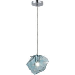 SL1175.113.01 Подвес ST-Luce Хром/Светло-голубой E14 1*40W PORTICI SL1175.113.01 Подвес ST-Luce Хром/Светло-голубой E14 1*40W PORTICI