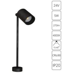 Подсветка витрин с регулируемым углом света 15-40 град Arte Lamp Presto A6197LT-1BK Подсветка витрин с регулируемым углом света 15-40 град Arte Lamp Presto A6197LT-1BK