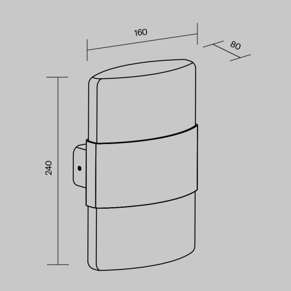 Настенный светильник (бра) Outdoor O442WL-L12GF3K Настенный светильник (бра) Outdoor O442WL-L12GF3K