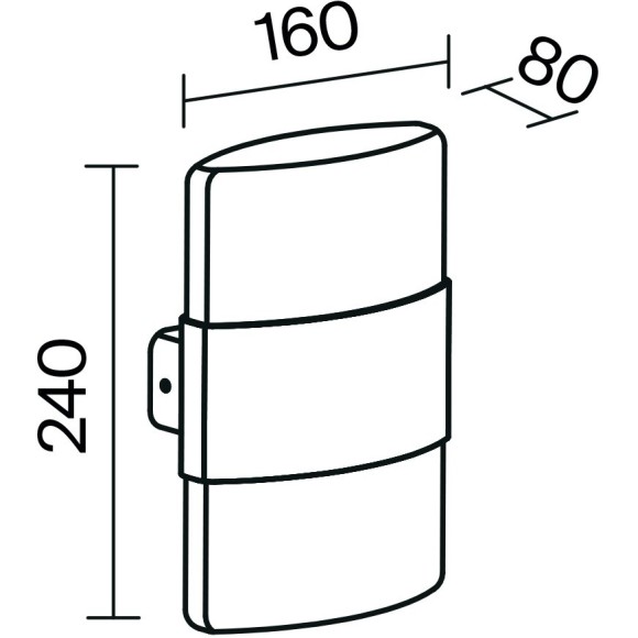 Настенный светильник (бра) Outdoor O442WL-L12GF3K Настенный светильник (бра) Outdoor O442WL-L12GF3K