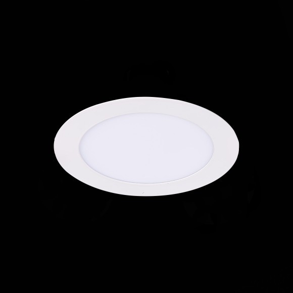 ST210.538.08 Св-к встр. Белый LED 1*8W 3000K 640Lm Ra80 110° IP20 D120xH30 220-240V Встраиваемые светильники