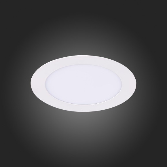 ST210.538.08 Св-к встр. Белый LED 1*8W 3000K 640Lm Ra80 110° IP20 D120xH30 220-240V Встраиваемые светильники