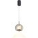 4031/00/01P Stilfort Geolight (Джеолайт) Черный подвесной светильник с прозрачным каменным плафоном LED